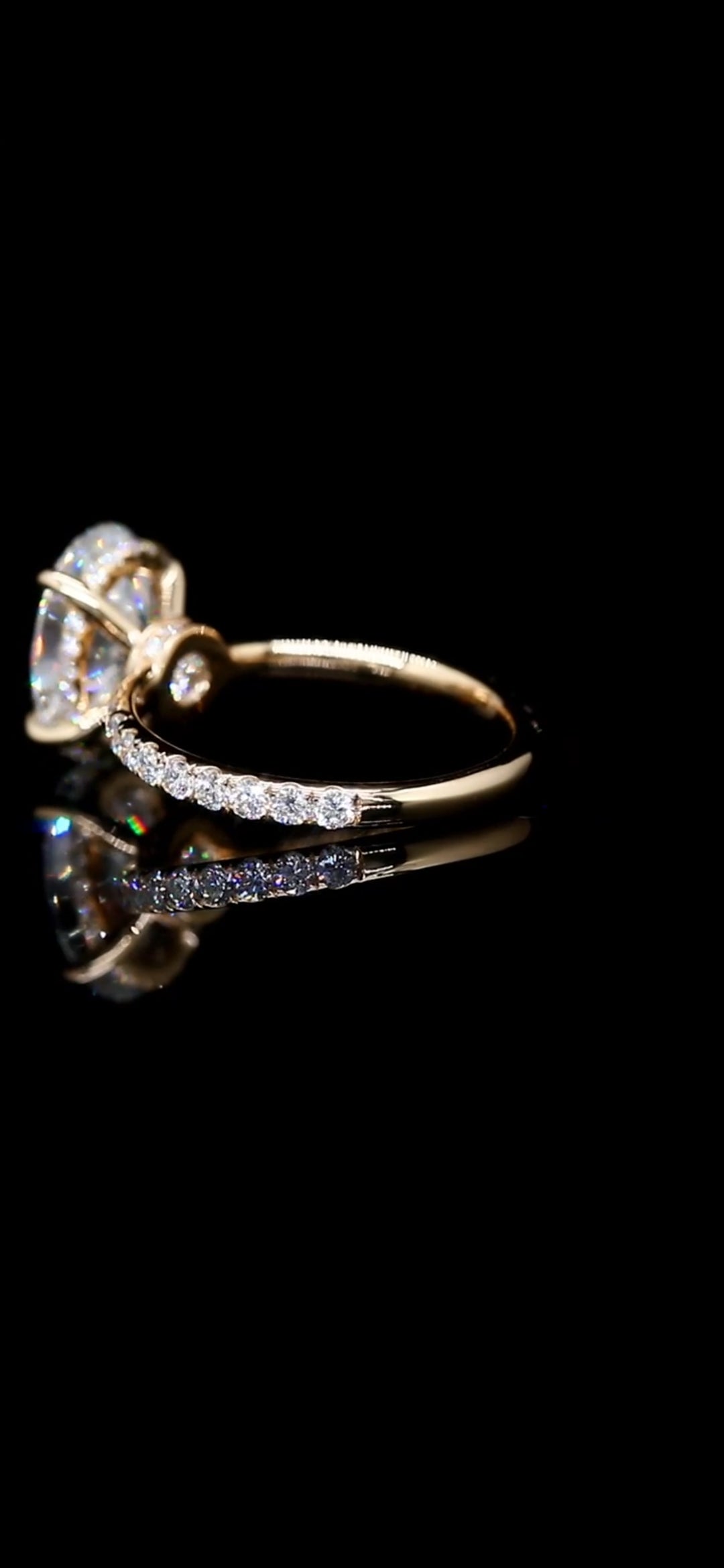 Diamond Engagement Ring New Oval "Aubrey" 4.24 TCW IGI CERTIFED 14k Gold VS1 F