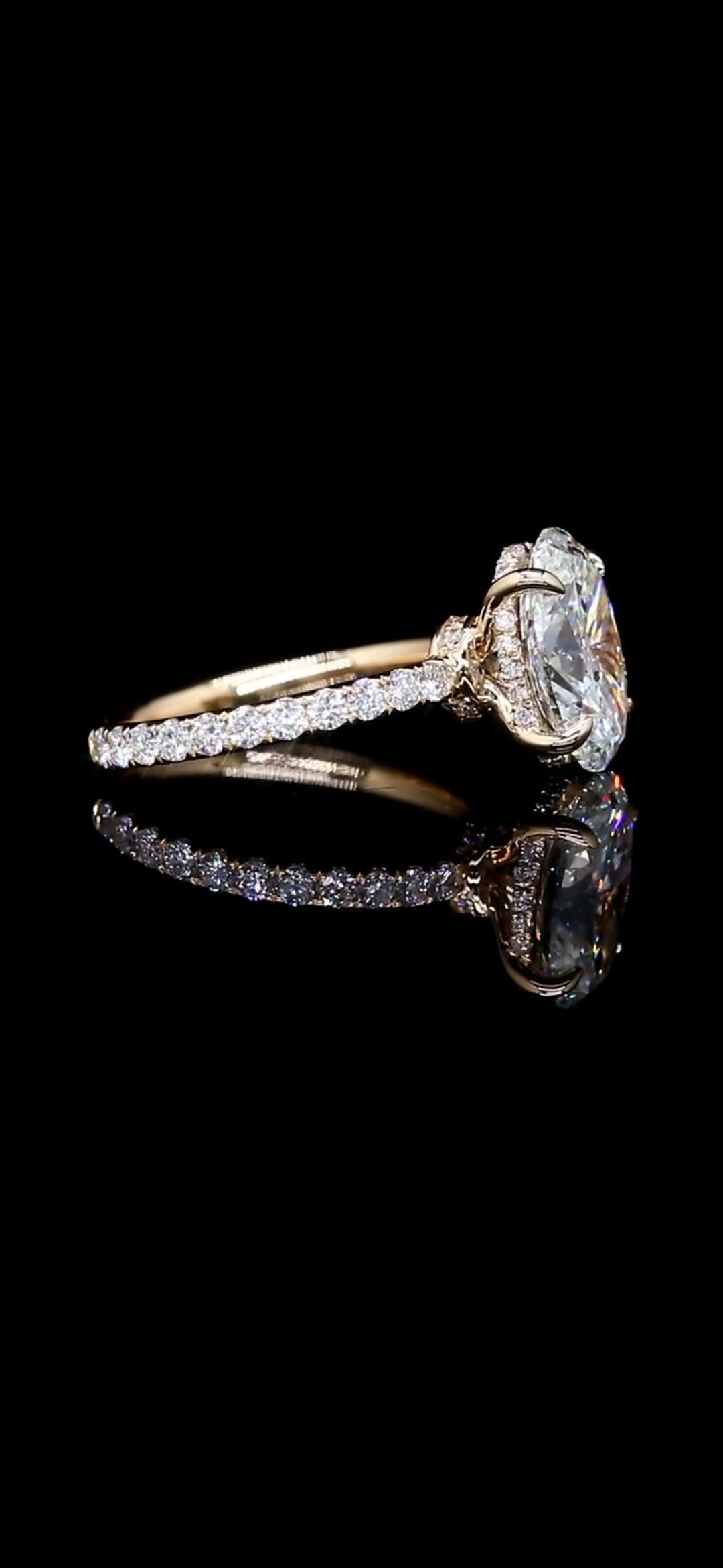 Diamond Engagement Ring New Oval "Aubrey" 4.24 TCW IGI CERTIFED 14k Gold VS1 F