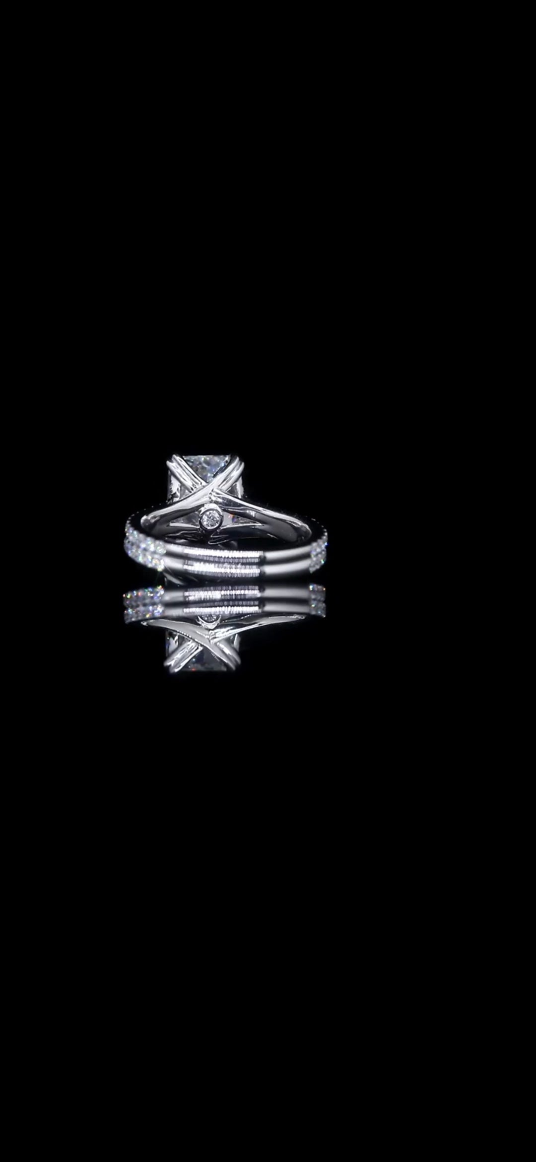 4.65 TCW Diamond Engagement Ring in 14K White Gold – IGI Certified