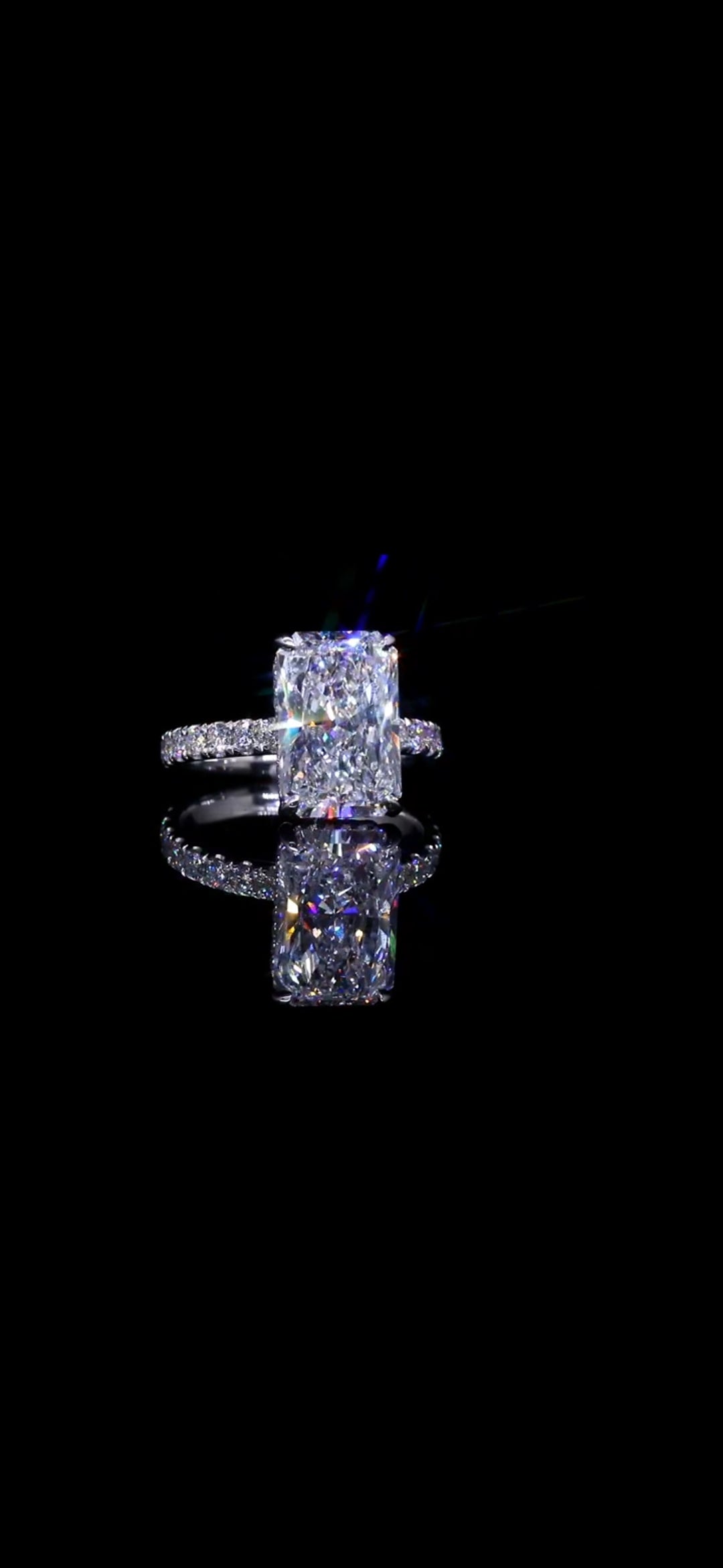 Diamond Engagement Ring Radiant New Oval 5.03 CT IGI CERTIFED 14k Gold