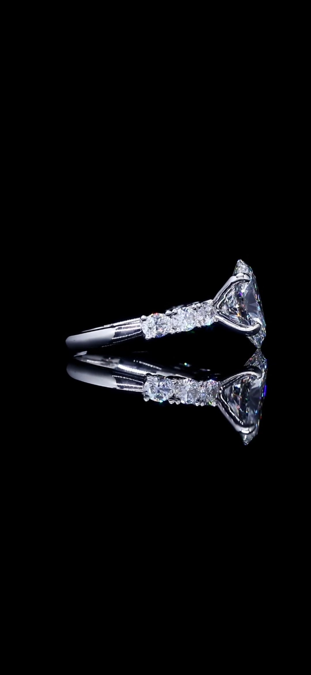 Diamond Engagement Ring "Victoria" Oval 4.24 TCW 14k Gold SIZE 6.5 Resizeable