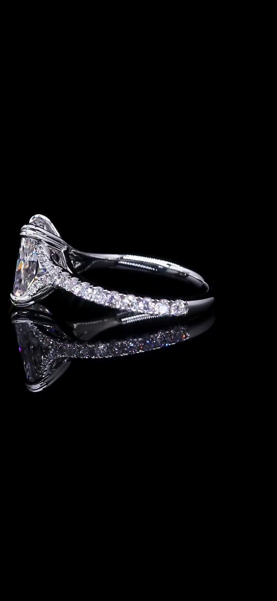 4.29 CTW Radiant Cut Lab Diamond Engagement Ring – 14K White Gold (Size 6.5)