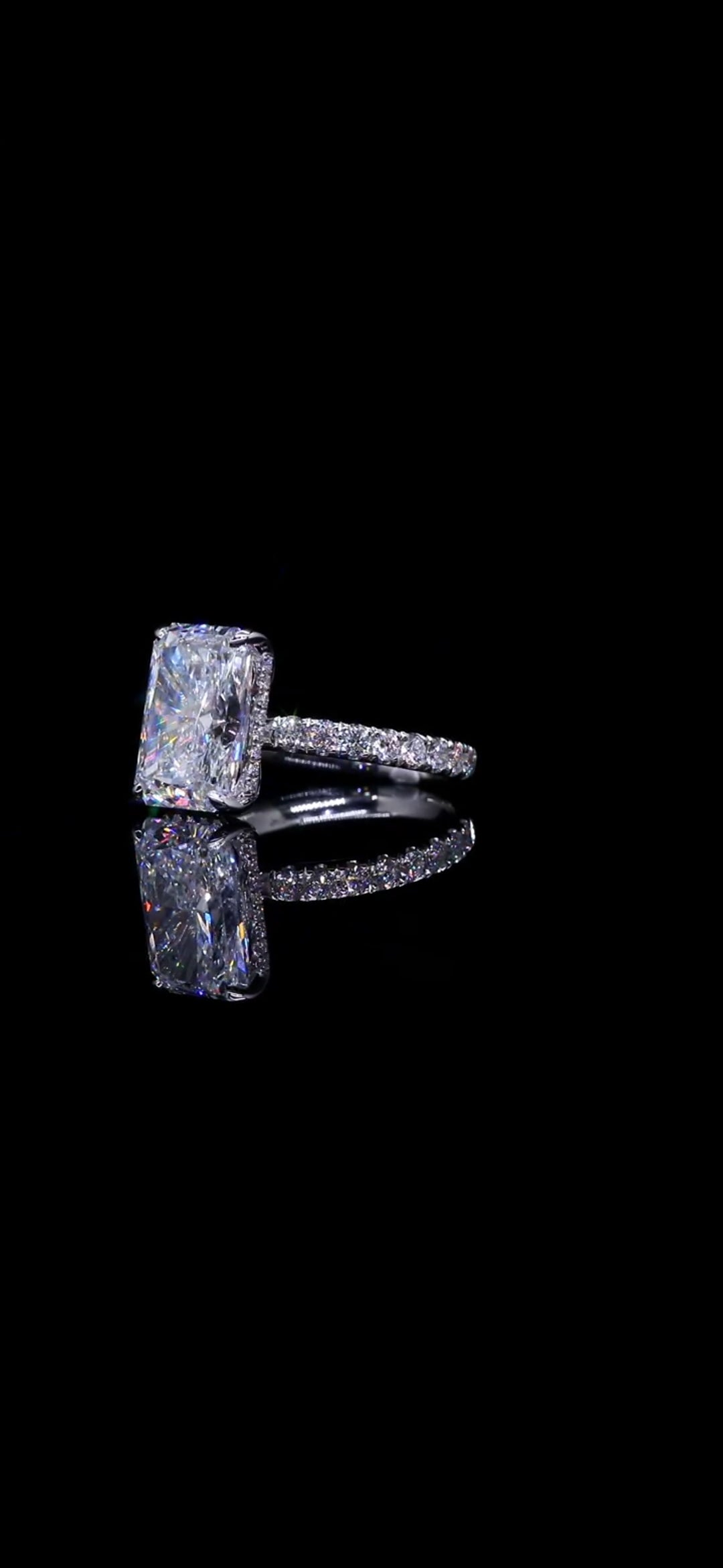 Diamond Engagement Ring Radiant New Oval 5.03 CT IGI CERTIFED 14k Gold