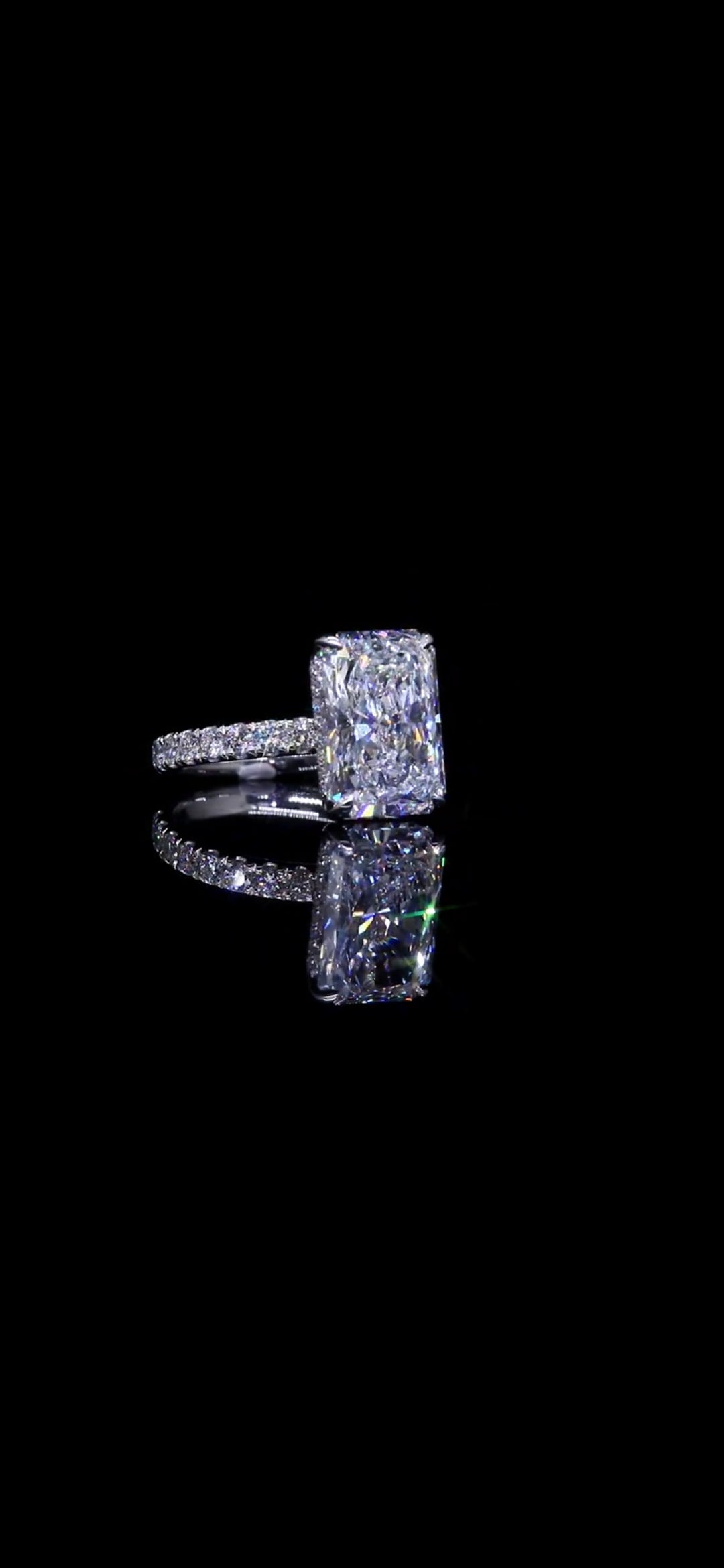 Diamond Engagement Ring Radiant New Oval 5.03 CT IGI CERTIFED 14k Gold