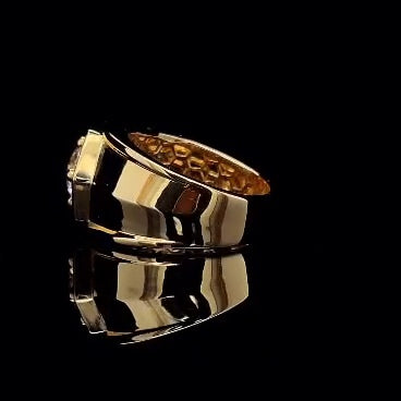 14K Gold Men’s 3.01 CT Lab-Grown Diamond Ring — IGI Certified