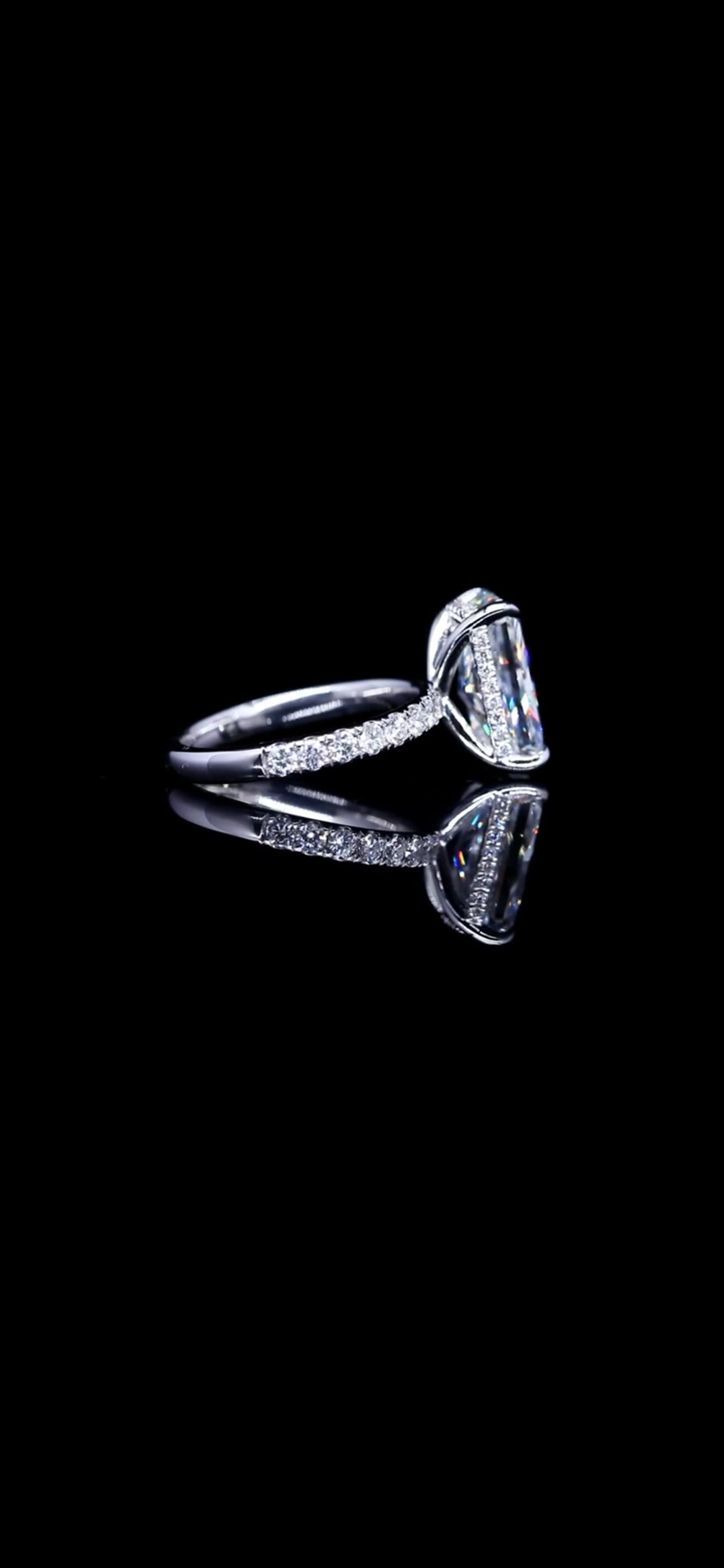 Diamond Engagement Ring Radiant 6.08CT VS1 E 14k Gold New IGI CERTIFED