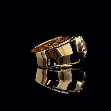 14K Gold Men’s 3.01 CT Lab-Grown Diamond Ring — IGI Certified